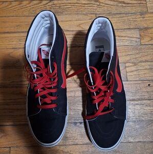 Vans Sk8-Hi Canvas Red/White US Men’s sizes 14